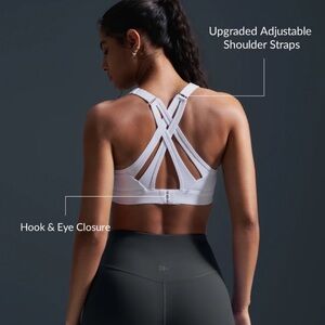 NWT IVETTE high intensity sport bra S+ white